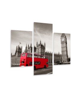 Multi-canvas 3x Bus in London